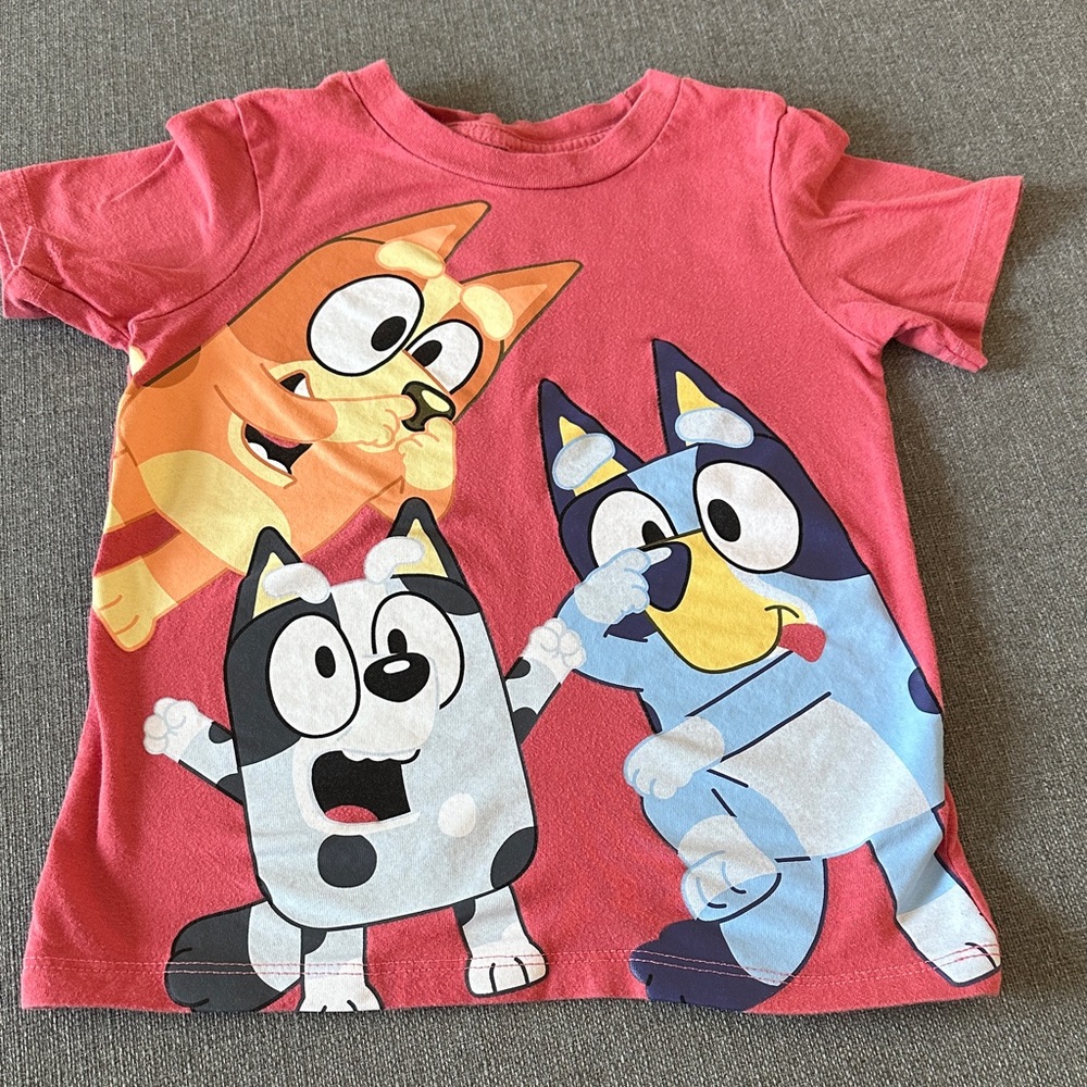 Lucy Kids Cartoon T-Shirt - Red